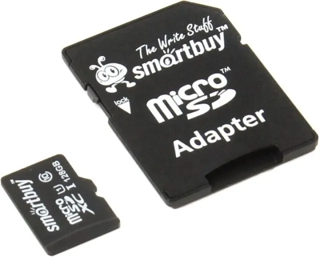 Карта памяти Smartbuy MicroSDXC class 10 128GB + SD adapter