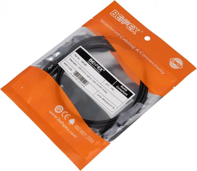 Кабель Noname USB (m)-Lightning (m) 1м черный