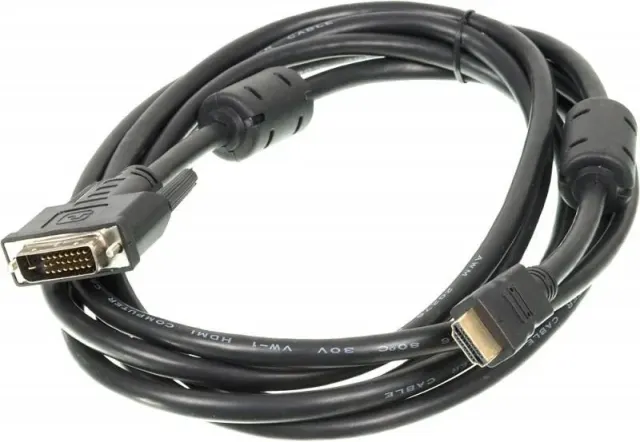 Кабель Ningbo DVI-D (m) HDMI (m) 5м феррит.кольца