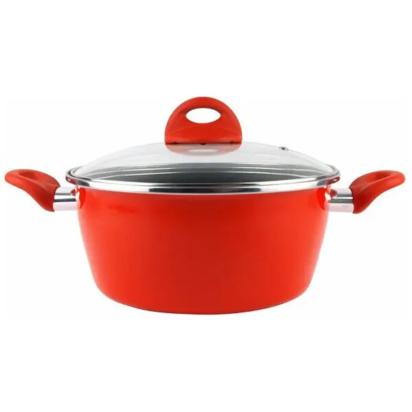 Кастрюля Vitrinor Pomodoro 20 низкая с крышкой