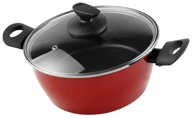 Кастрюля Vitrinor V Poivre Rouge 24 низкая с крышкой