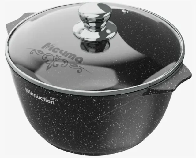 Кастрюля Мечта 45802И Гранит black Induction Pro
