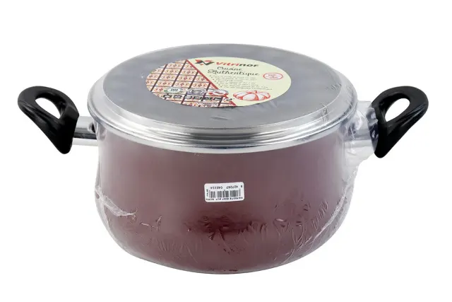 Кастрюля Vitrinor Authentique Burgundy 26 с крышкой