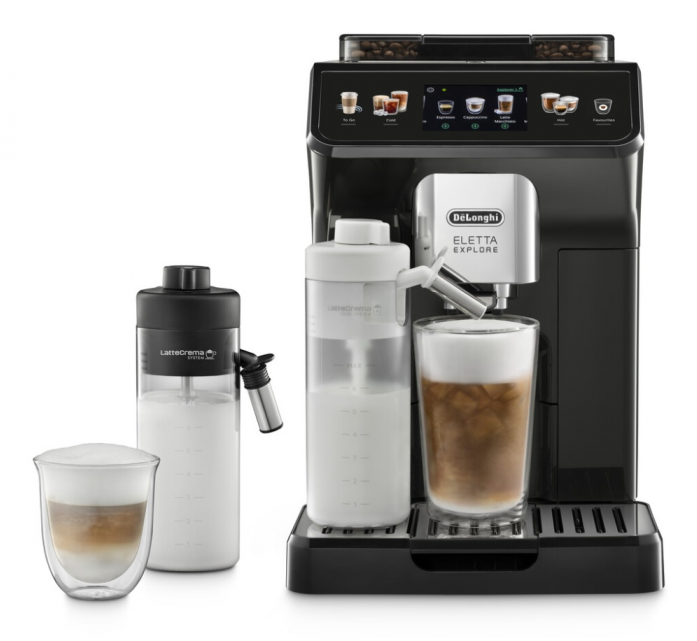 Кофемашина DeLonghi Eletta Explore ECAM450.55.G серебристый/черный