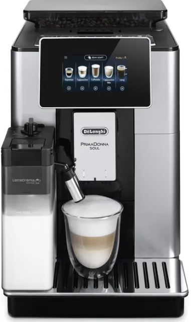 Кофемашина DeLonghi ECAM610.55.SB 1450Вт черный/серебристый