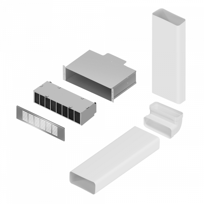 Комплект воздуховодов Maunfeld_ MIDS834 с фильтром CF314MW (для MIHC834SF2BK)