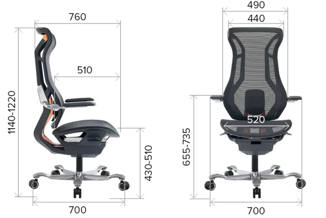 Кресло Everprof Atom Black Экокожа Черный