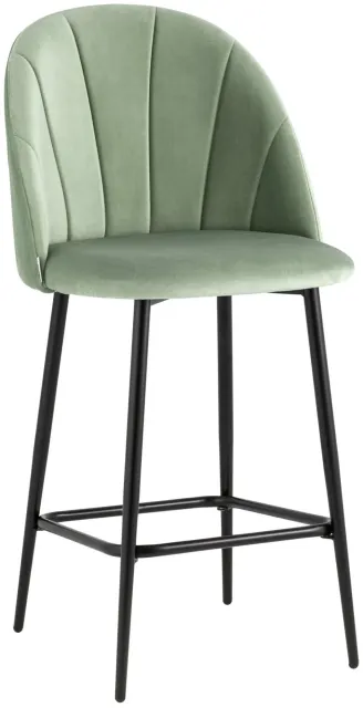 Стул полубарный Stool Group Логан велюр фисташковый (AV 413-B18-08(PP))