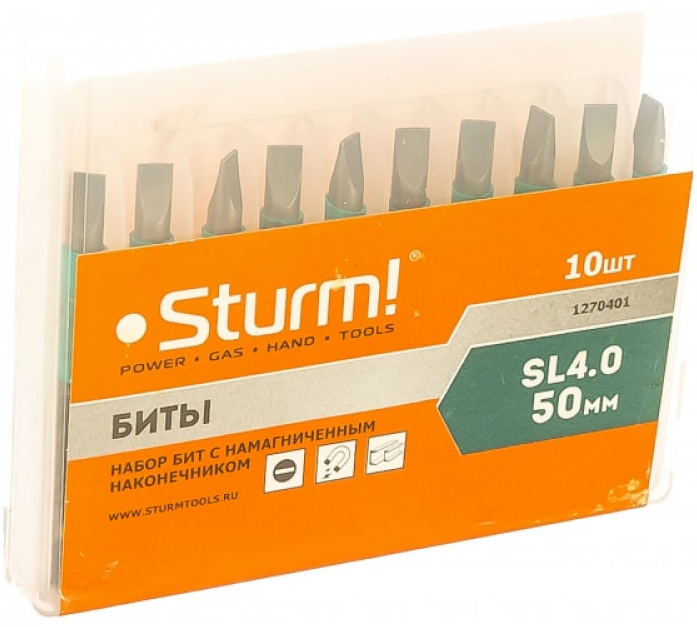 Биты Sturm 10 шт SL4 50 мм 1270401