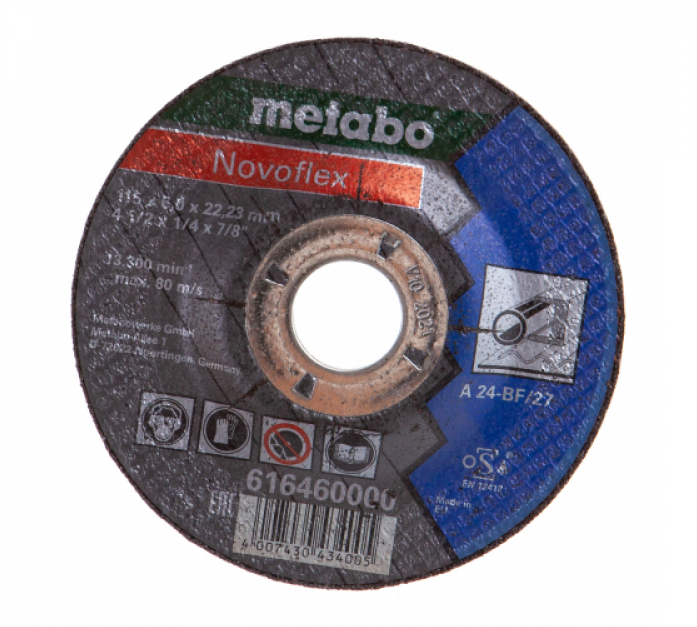 Диск шлифовальный по стали 115x22,2 мм Metabo 616460000