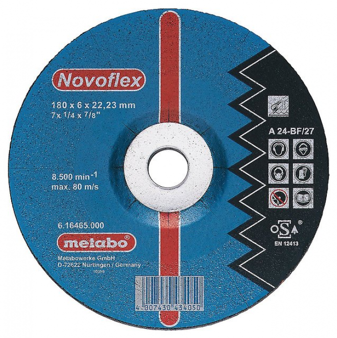 Круг обдирочный METABO сталь Novoflex SP 150x6,0x22,23 мм 617137000