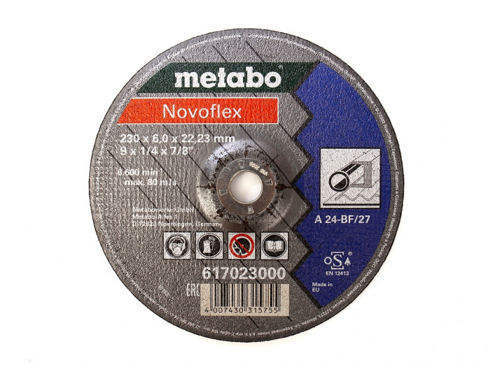 Круг обдирочный сталь Metabo Novoflex 230х6,0 A30 617023000
