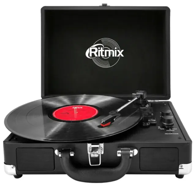 Виниловый проигрыватель Ritmix LP-120B, Black
