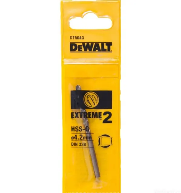 Сверло для металла DeWalt Extreme2 4.2х43х75мм DT 5043