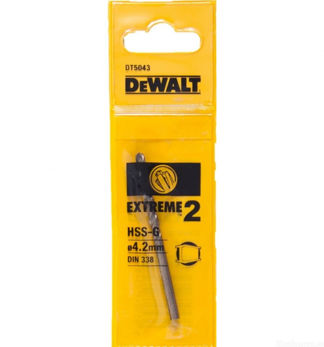 Сверло для металла DeWalt Extreme2 4.2х43х75мм DT 5043