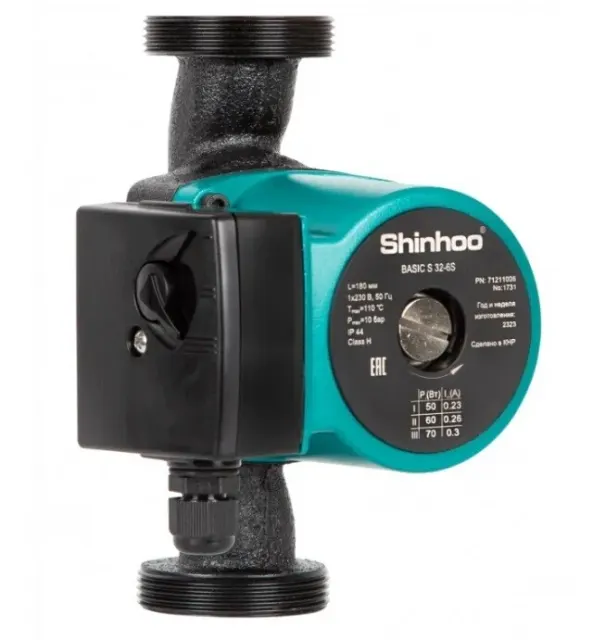 Насос циркуляционный Shinhoo BASIC S 32-6S