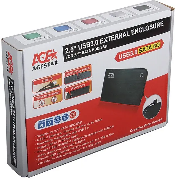 Внешний корпус AgeStar 3UB2A14 black