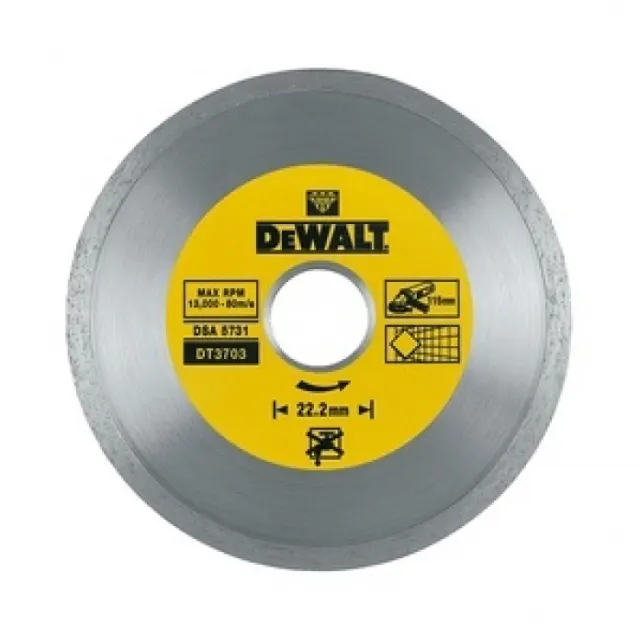 Диск алмазный DeWalt ф115х22.2х1.6мм DT 3703