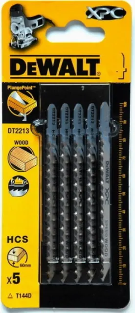 Пилки для лобзика DeWalt T144D 5шт DT 2213