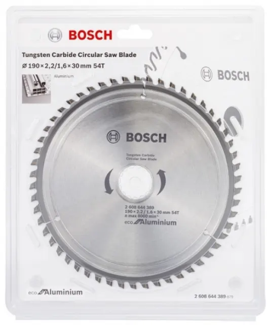 Пильный диск BOSCH ECO ALU/Multi 190x30-54T 2608644389 2608644389