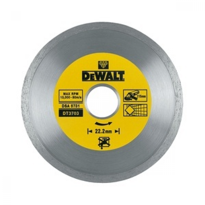Диск алмазный DeWalt ф125х22.2х1.6мм DT 3713