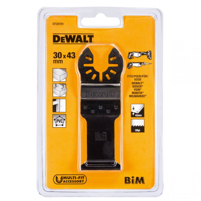 Насадка для многофункционального инструмента DeWalt 30х43мм DT 20701