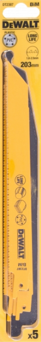 Пилки для ножовки DeWalt S1122VF 5шт DT 2387