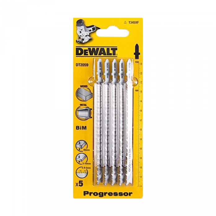 Пилки для лобзика DeWalt T345XF 5шт DT 2059