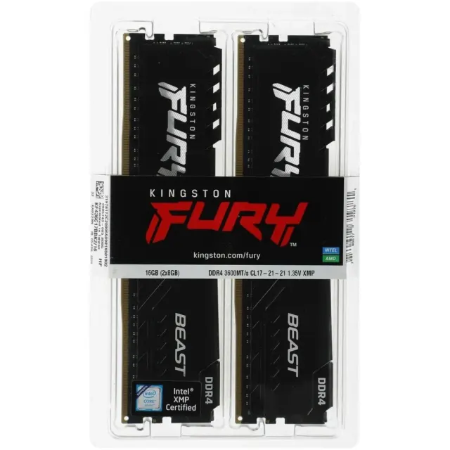 Оперативная память Kingston KF436C17BBK2/16