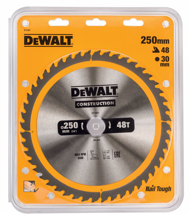 Пильный диск DeWalt Construction 250х30 мм 48ATB DT1957-QZ
